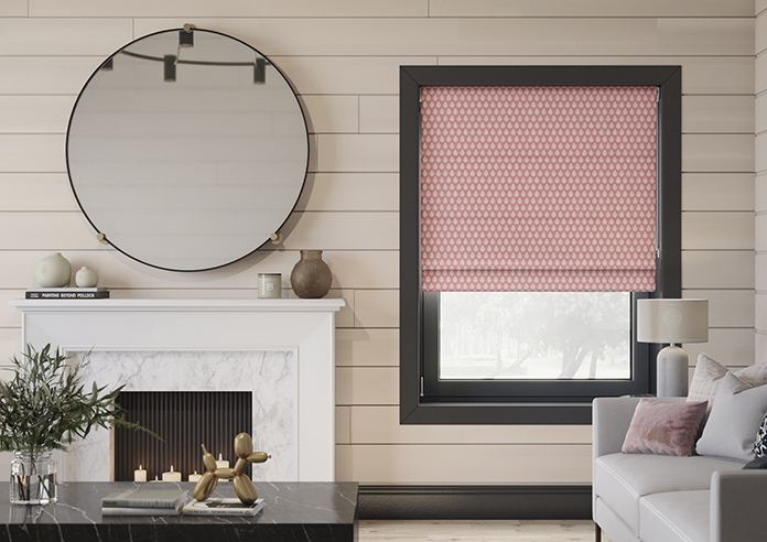 Emily Bond Jaipur, Raspberry - Twist&Fit Roman Blind - Image 3